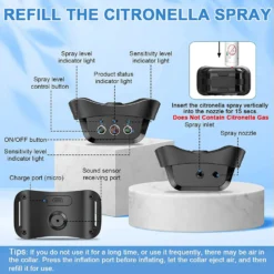 Luckypets Auto Citronella Dog Bark Collar, Black 13 Luckypets Auto Citronella Dog Bark Collar, Black -Pawsphoria Sales Store 853614 PT5. AC SS1800 V1687455022