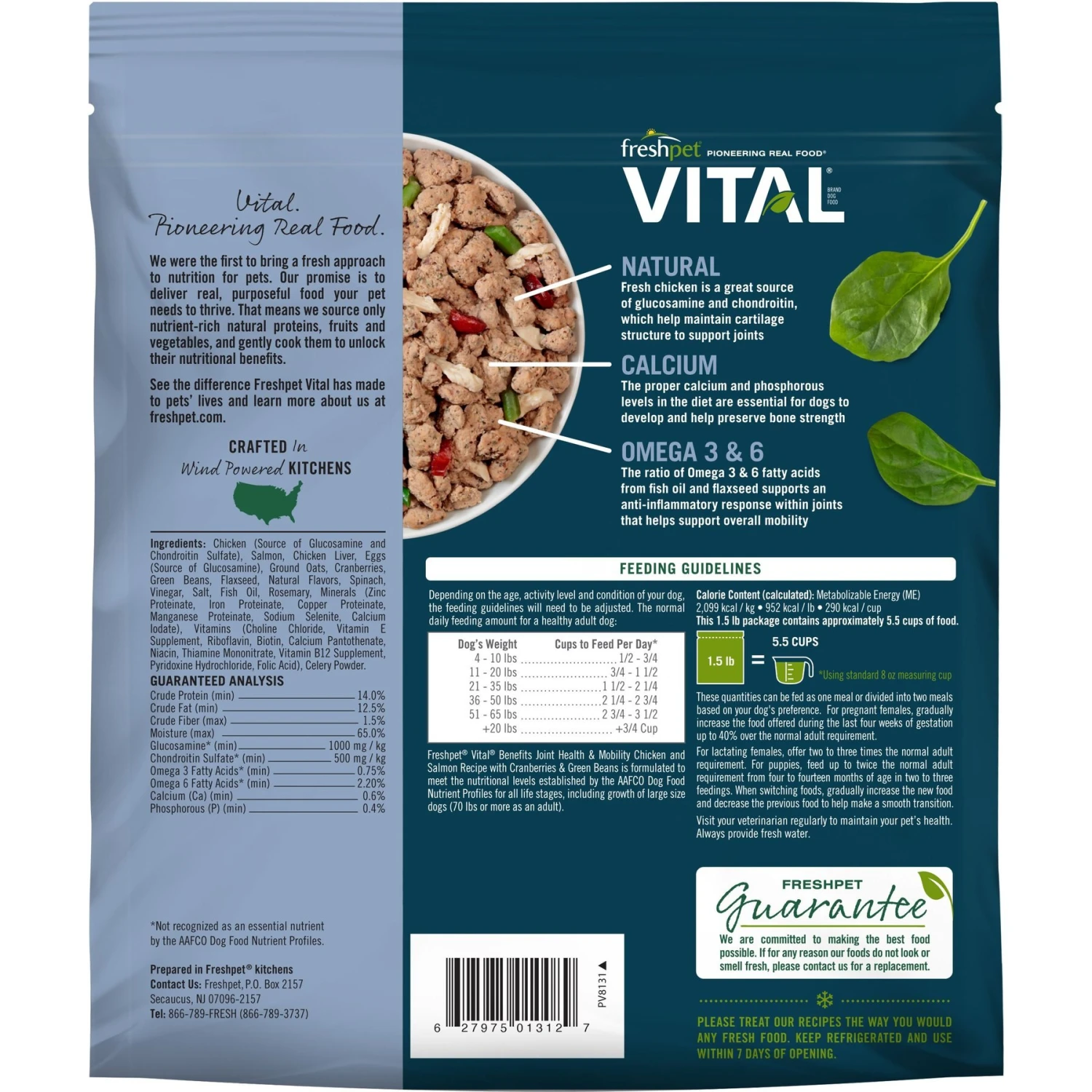 Freshpet Vital Benefits Joint Health & Mobility Fresh Dog Food 2 Freshpet Vital Benefits Joint Health & Mobility Fresh Dog Food - Image 2