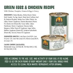 Weruva Green Eggs & Chicken With Chicken, Egg, & Greens In Gravy Grain-Free Canned Dog Food 12 Weruva Green Eggs & Chicken With Chicken, Egg, & Greens In Gravy Grain-Free Canned Dog Food -Pawsphoria Sales Store 85495 PT3. AC SS1800 V1696010503