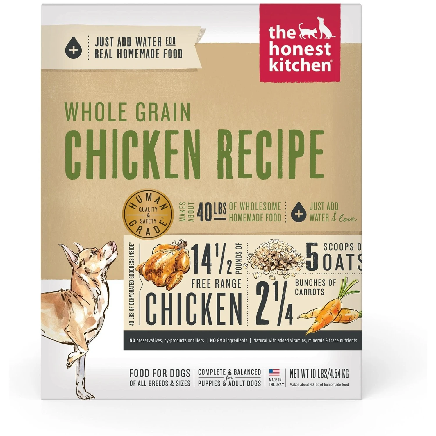 The Honest Kitchen Whole Grain Chicken Recipe Dehydrated Dog Food 1 The Honest Kitchen Whole Grain Chicken Recipe Dehydrated Dog Food