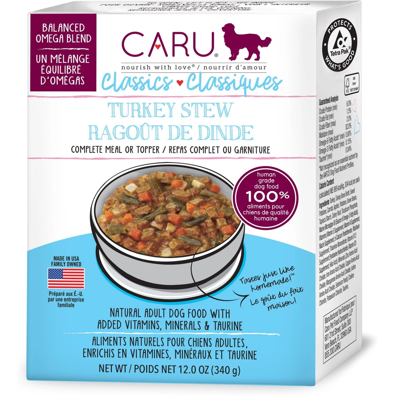 Caru Real Turkey Stew Grain-Free Wet Dog Food 1 Caru Real Turkey Stew Grain-Free Wet Dog Food