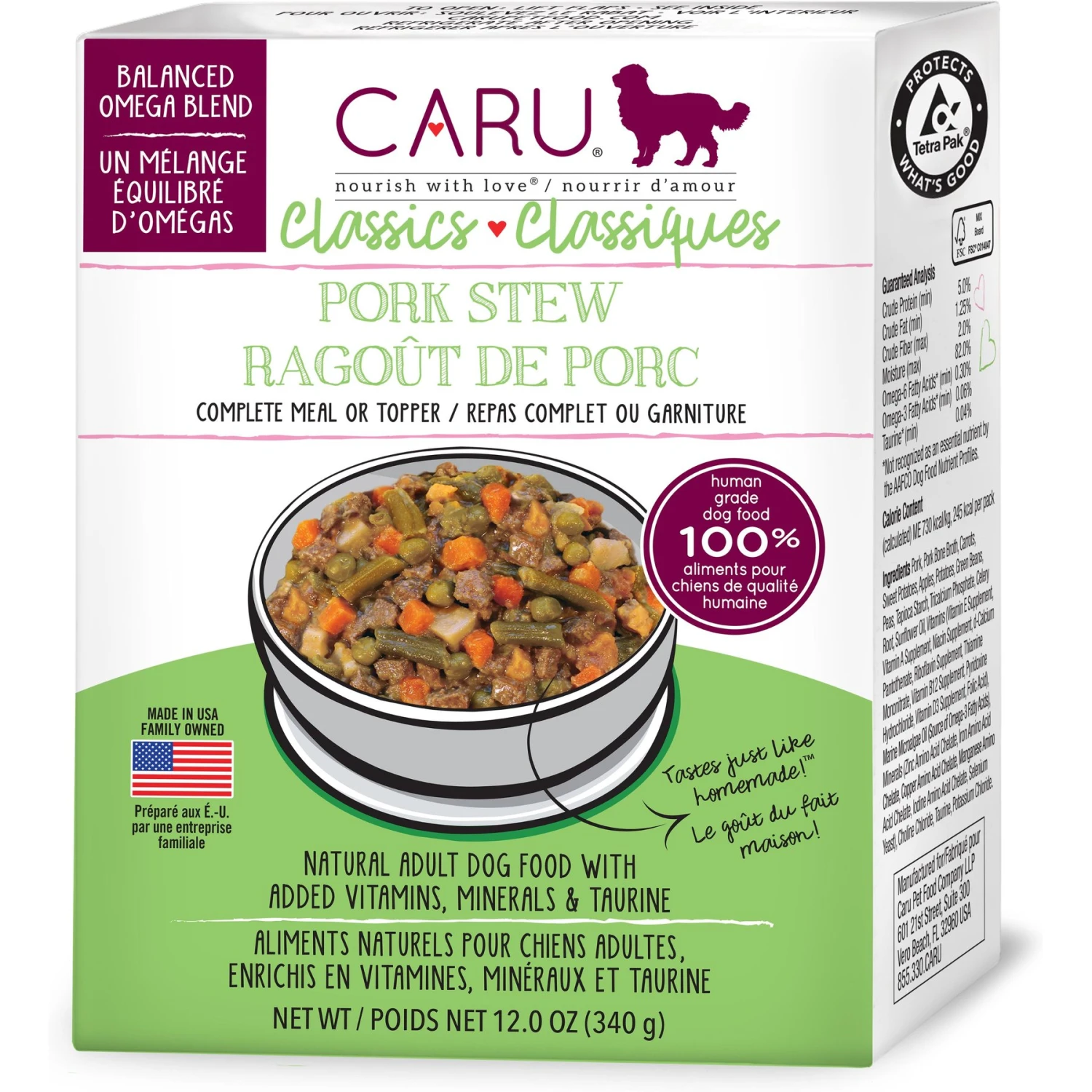 Caru Real Pork Stew Grain-Free Wet Dog Food 1 Caru Real Pork Stew Grain-Free Wet Dog Food