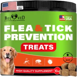 Beloved Pets Flea & Tick Prevention Chewable Pills For Dogs, 10-oz Pack