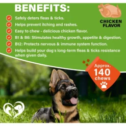 Beloved Pets Flea & Tick Prevention Chewable Pills For Dogs, 10-oz Pack -Pawsphoria Sales Store 862558 PT2. AC SS1800 V1685490916