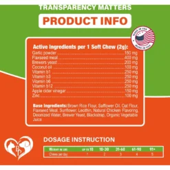 Beloved Pets Flea & Tick Prevention Chewable Pills For Dogs, 10-oz Pack -Pawsphoria Sales Store 862558 PT4. AC SS1800 V1684875339