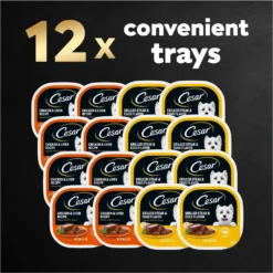 Cesar Classic Loaf In Sauce Breakfast & Dinner Mealtime Variety Pack Grain-Free Small Breed Adult Wet Dog Food Trays -Pawsphoria Sales Store 86454 PT8. AC SS1800 V1695666360