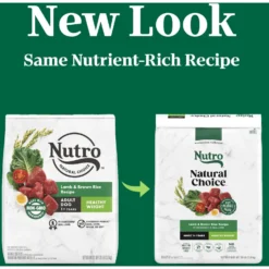 Nutro Natural Choice Healthy Weight Adult Lamb & Brown Rice Recipe Dry Dog Food -Pawsphoria Sales Store 86789 PT2. AC SS1800 V1691419333