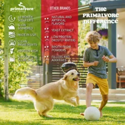 Primalvore Grass-Fed Beef Bone Broth With Collagen + Turmeric Dog & Cat Food Topping, 12-oz Bag, 6 Count -Pawsphoria Sales Store 871286 PT4. AC SS1800 V1688392182