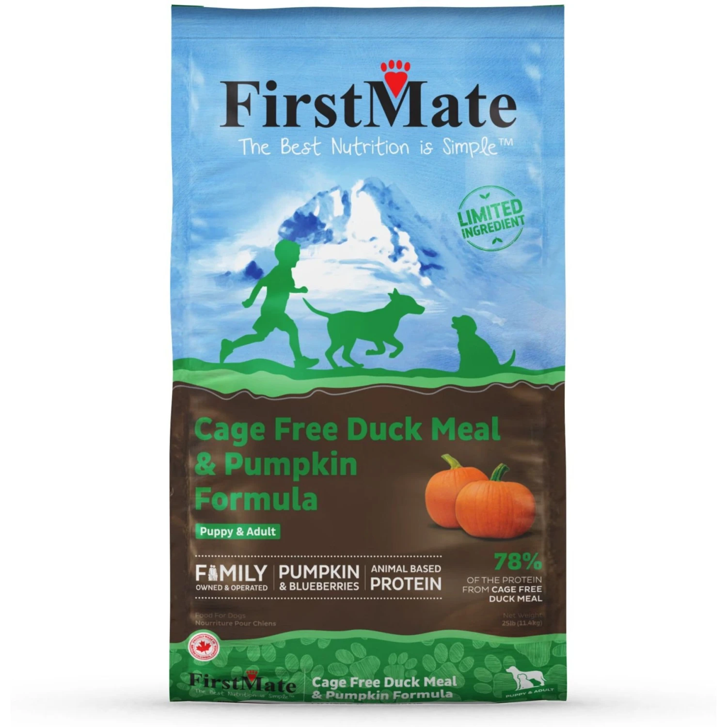Firstmate Limited Ingredient Cage Free Duck Meal & Pumpkin Formula Dog Food 1 Firstmate Limited Ingredient Cage Free Duck Meal & Pumpkin Formula Dog Food