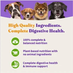 Halo Holistic Vegan Dog Food Complete Digestive Health Plant-Based Recipe With Superfoods Adult Formula Dry Dog Food & Halo Holistic Garden Of Vegan Recipe Adult Canned Dog Food -Pawsphoria Sales Store 882742 PT8. AC SS1800 V1686162541