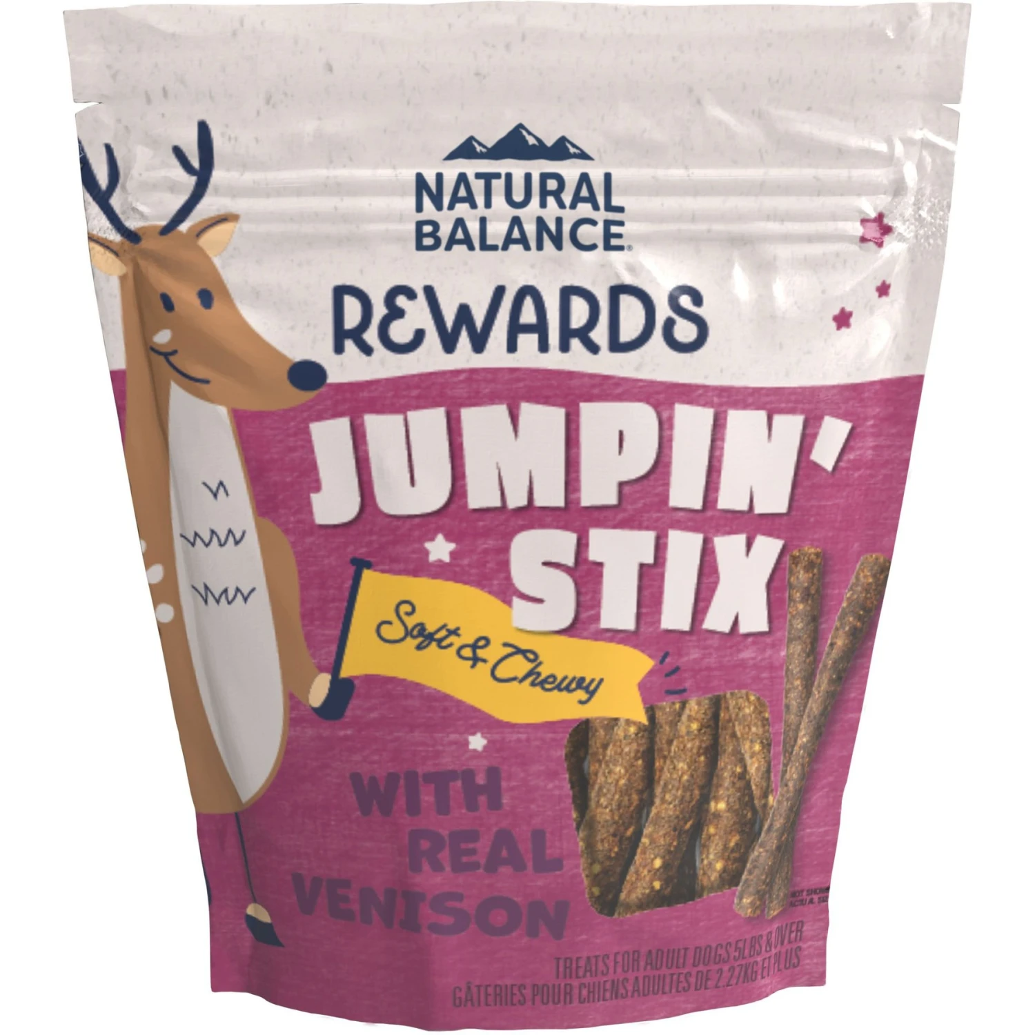 Natural Balance Rewards Jumpin' Stix With Real Venison Dog Treats & Natural Balance Limited Ingredient Reserve Grain-Free Sweet Potato & Venison Recipe Dry Dog Food 2 Natural Balance Rewards Jumpin' Stix With Real Venison Dog Treats & Natural Balance Limited Ingredient Reserve Grain-Free Sweet Potato & Venison Recipe Dry Dog Food - Image 2