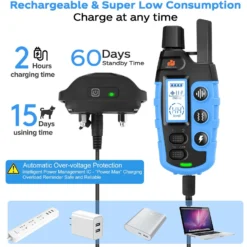 GroovyPets 1100 Yard Remote Dog Training Shock Collar, Black -Pawsphoria Sales Store 889678 PT5. AC SS1800 V1688567875