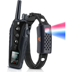 GroovyPets 1100 Yard Remote Dog Training Collar, Black