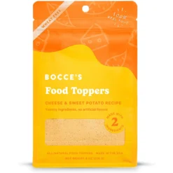 Bocce's Bakery Cheese & Sweet Potato Wheat-Free Dog Food Topper, 8-oz Bag