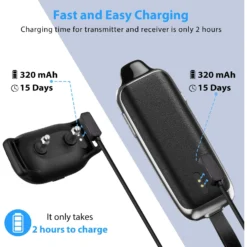 Petdiary T300 Waterproof Dog Remote Training Collar, Black -Pawsphoria Sales Store 892774 PT7. AC SS1800 V1689688047