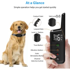 Petdiary T330 Waterproof Dog Remote Training Collar, Black 16 Petdiary T330 Waterproof Dog Remote Training Collar, Black -Pawsphoria Sales Store 892790 PT7. AC SS1800 V1689687871