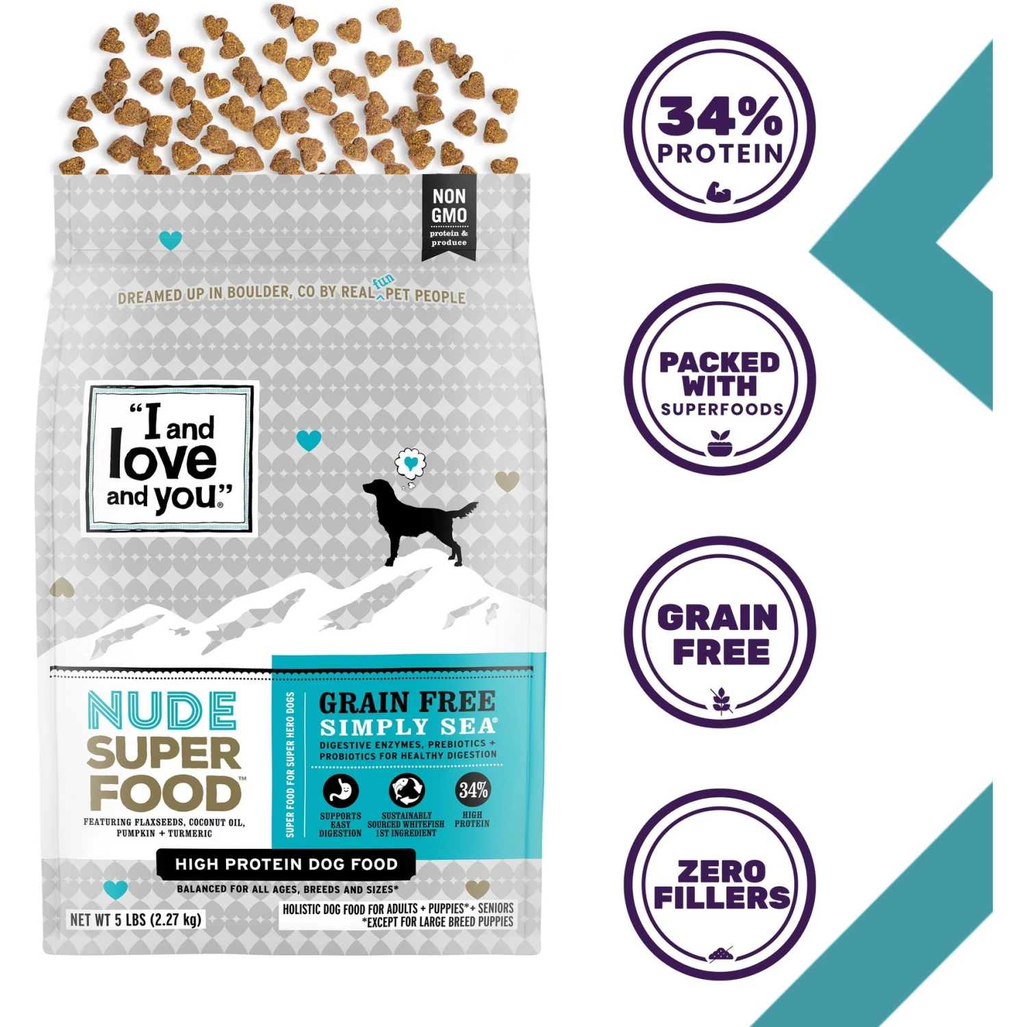 I And Love And You Nude Food Grain-Free Simply Sea Dry Dog Food 2 I And Love And You Nude Food Grain-Free Simply Sea Dry Dog Food - Image 2