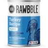 BIXBI Rawbble Grain-Free Canned Turkey Recipe Wet Dog Food For Puppies, 12.5-oz Can, Case Of 12