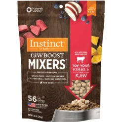 Instinct Raw Boost Mixers Beef Recipe Grain-Free Freeze-Dried Dog Food Topper