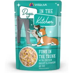 Weruva Dogs In The Kitchen Funk In The Trunk With Chicken Breast & Pumpkin Au Jus Grain-Free Dog Food Pouches