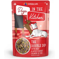 Weruva Dogs In The Kitchen The Double Dip With Beef & Wild Caught Salmon Au Jus Grain-Free Dog Food Pouches