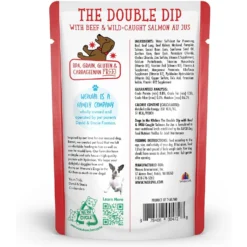 Weruva Dogs In The Kitchen The Double Dip With Beef & Wild Caught Salmon Au Jus Grain-Free Dog Food Pouches -Pawsphoria Sales Store 91014 PT2. AC SS1800 V1701362322