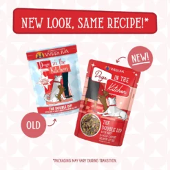 Weruva Dogs In The Kitchen The Double Dip With Beef & Wild Caught Salmon Au Jus Grain-Free Dog Food Pouches -Pawsphoria Sales Store 91014 PT8. AC SS1800 V1702598202