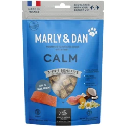 Marly & Dan Healthy & Functional Salmon Dog Treats With Chamomile, Calming Recipe, 6oz Bag