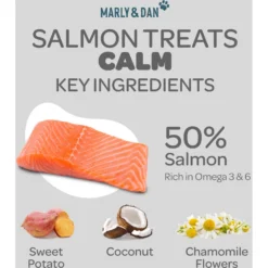 Marly & Dan Healthy & Functional Salmon Dog Treats With Chamomile, Calming Recipe, 6oz Bag 8 Marly & Dan Healthy & Functional Salmon Dog Treats With Chamomile, Calming Recipe, 6oz Bag -Pawsphoria Sales Store 915350 PT3. AC SS1800 V1698247014