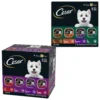 Cesar Classic Loaf In Sauce Beef Recipe, Filet Mignon, Grilled Chicken & Porterhouse Steak Flavors Variety Pack Grain-Free Small Breed Adult Wet Dog Food Trays & Cesar Poultry Variety Pack With Real Chicken, Turkey & Duck Grain-Free Small Breed Adult Wet Dog Food Trays