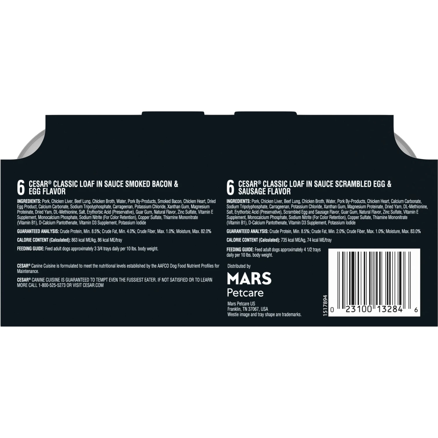 Cesar Classic Loaf In Sauce Variety Pack Grain-Free Small Breed Adult Wet Dog Food Trays & Cesar Breakfast Classic Loaf In Sauce Variety Pack Small Breed Adult Wet Dog Food Trays 7 Cesar Classic Loaf In Sauce Variety Pack Grain-Free Small Breed Adult Wet Dog Food Trays & Cesar Breakfast Classic Loaf In Sauce Variety Pack Small Breed Adult Wet Dog Food Trays - Image 7