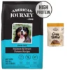 American Journey Salmon & Sweet Potato Recipe Grain-Free Dry Dog Food & American Journey Peanut Butter Recipe Grain-Free Oven Baked Crunchy Biscuit Dog Treats