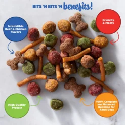 Kibbles 'n Bits Original Savory Beef & Chicken Flavors Dry Dog Food & Milk-Bone Original Large Biscuit Dog Treats -Pawsphoria Sales Store 916758 PT3. AC SS1800 V1689881634