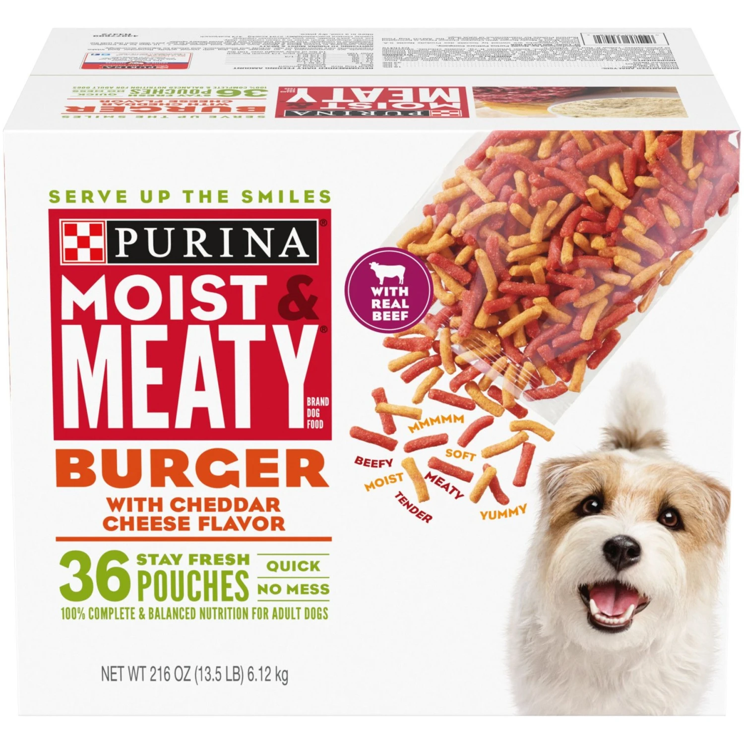 Moist & Meaty Burger With Cheddar Cheese Flavor Dry Dog Food & Milk-Bone Soft & Chewy Beef & Filet Mignon Recipe Dog Treats 2 Moist & Meaty Burger With Cheddar Cheese Flavor Dry Dog Food & Milk-Bone Soft & Chewy Beef & Filet Mignon Recipe Dog Treats - Image 2