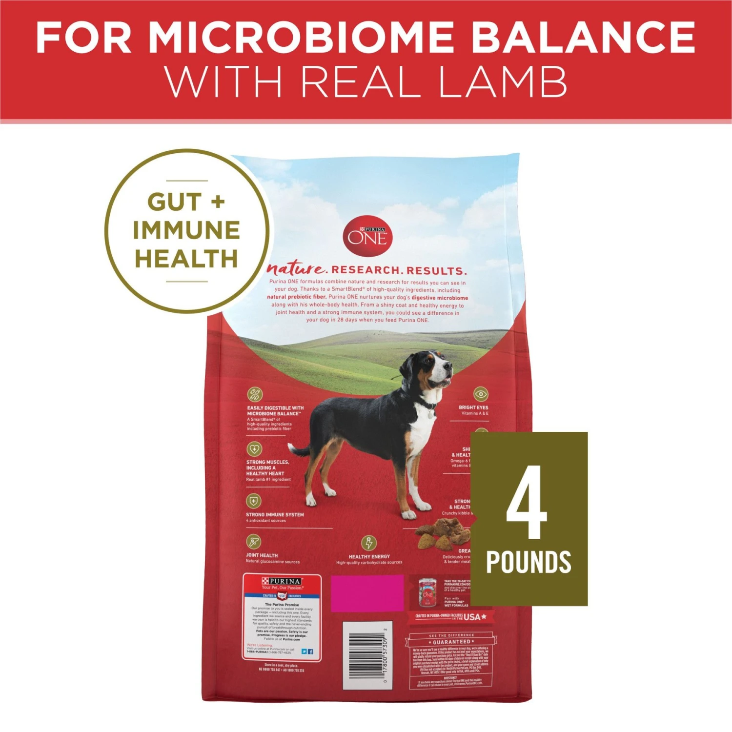 Purina ONE Lamb & Rice Formula Dry Dog Food 2 Purina ONE Lamb & Rice Formula Dry Dog Food - Image 2