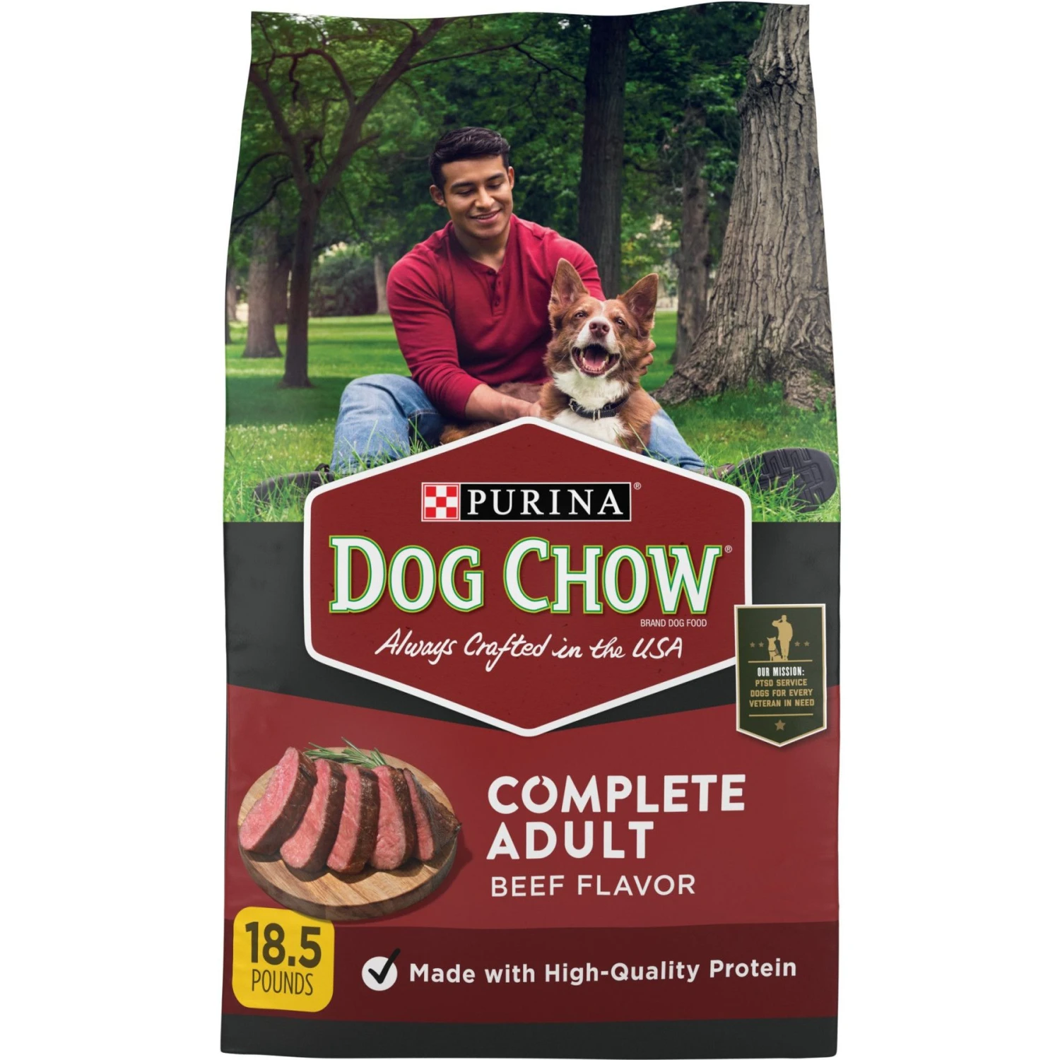 Dog Chow Kibble Beef Flavor Complete Dry Dog Food, 18.5-lb Bag 1 Dog Chow Kibble Beef Flavor Complete Dry Dog Food, 18.5-lb Bag
