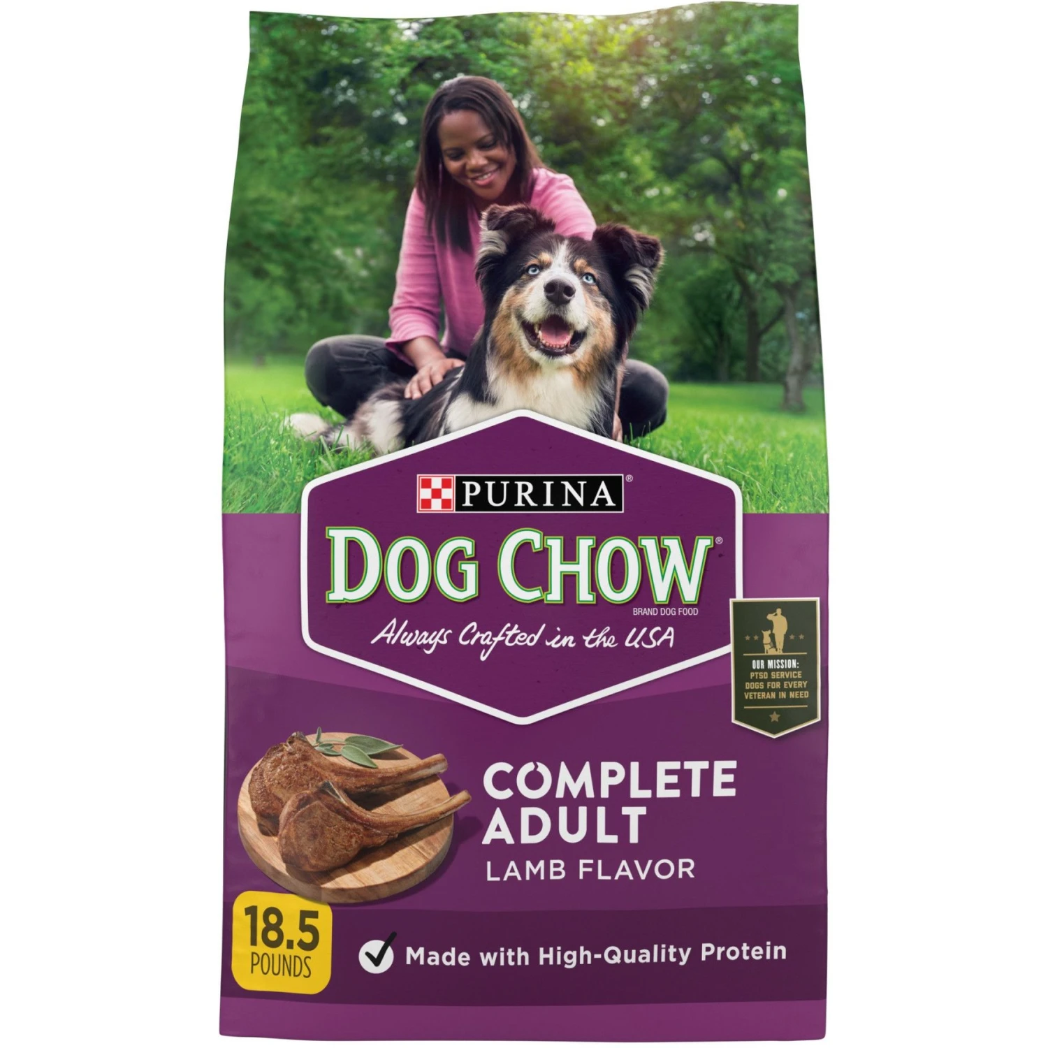 Dog Chow Complete Kibble With Lamb Flavor Dry Dog Food, 18.5-lb Bag 1 Dog Chow Complete Kibble With Lamb Flavor Dry Dog Food, 18.5-lb Bag