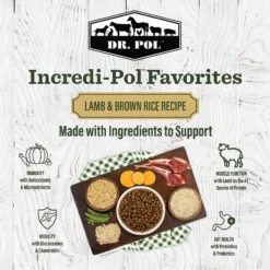 Dr. Pol Incredi-Pol Favorites Lamb & Brown Rice Dog Food, 6-lb Bag -Pawsphoria Sales Store 922262 PT2. AC SS1800 V1692195873
