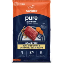 CANIDAE Grain-Free PURE Limited Ingredient Wild Boar & Garbanzo Bean Recipe Dry Dog Food