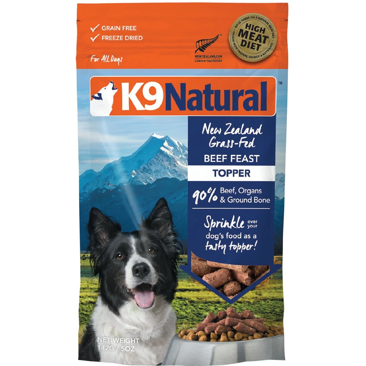 K9 Natural Beef Feast Freeze-Dried Dog Food Topper 1 K9 Natural Beef Feast Freeze-Dried Dog Food Topper