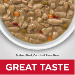 Hill's Science Diet Adult 7+ Healthy Cuisine Braised Beef, Carrots & Peas Stew Canned Dog Food 14 Hill's Science Diet Adult 7+ Healthy Cuisine Braised Beef, Carrots & Peas Stew Canned Dog Food -Pawsphoria Sales Store 94008 PT5. AC SS1800 V1598154965