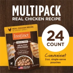 Instinct Healthy Cravings Grain-Free Cuts & Gravy Real Chicken Recipe Wet Dog Food Topper -Pawsphoria Sales Store 94208 PT5. AC SS1800 V1701881228