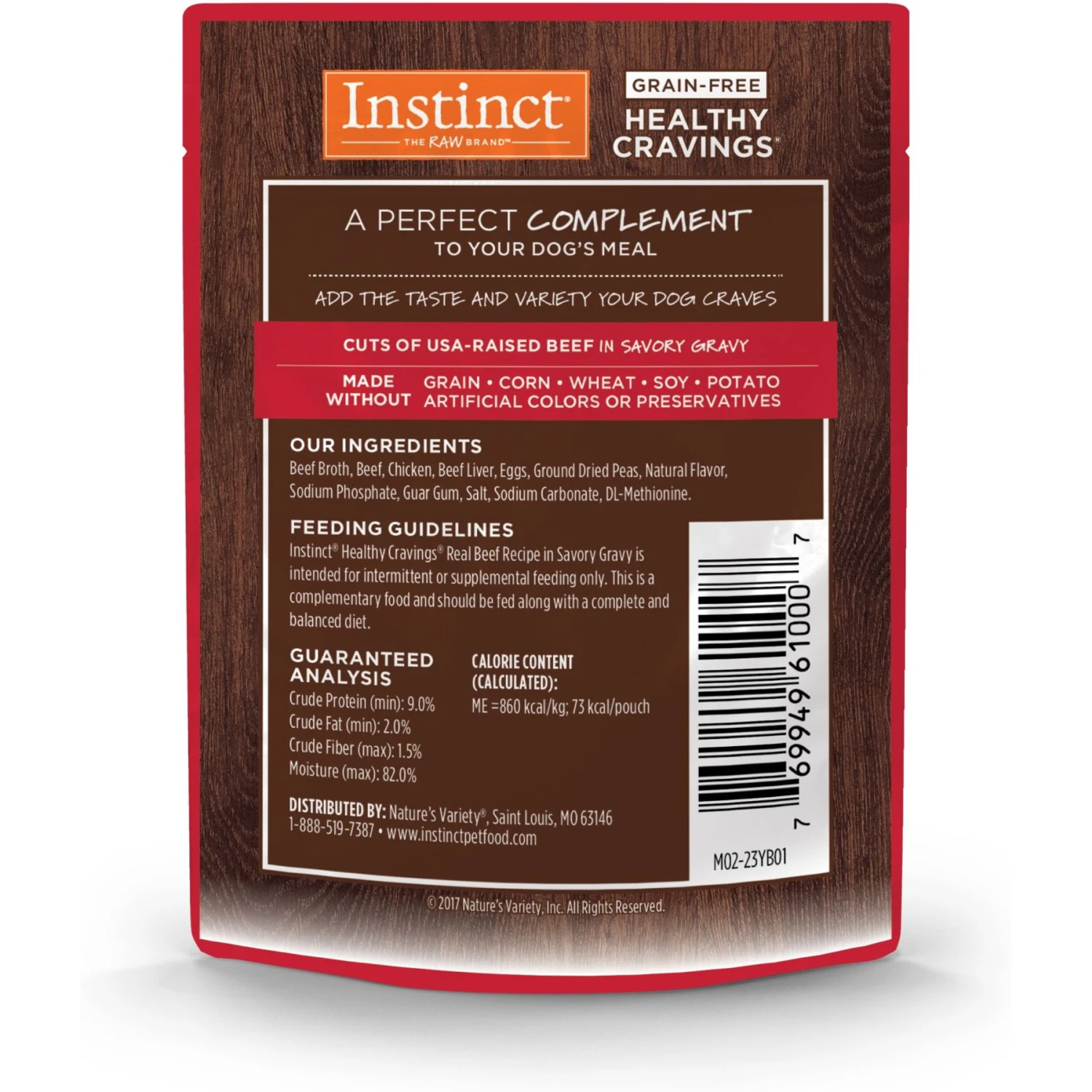 Instinct Healthy Cravings Grain-Free Cuts & Gravy Real Beef Recipe Wet Dog Food Topper 2 Instinct Healthy Cravings Grain-Free Cuts & Gravy Real Beef Recipe Wet Dog Food Topper - Image 2