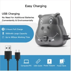 Hoistspark Safe Ultrasonic With Adjustable Ultrasonic Level Dog Bark Control Training, Black -Pawsphoria Sales Store 943982 PT3. AC SS1800 V1695055626