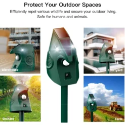 Hoistspark PIR Motion Detector Animal Repeller Devices With Solar Energy & 2 Working Modes Dog Bark Control, Green -Pawsphoria Sales Store 944014 PT8. AC SS1800 V1695051646