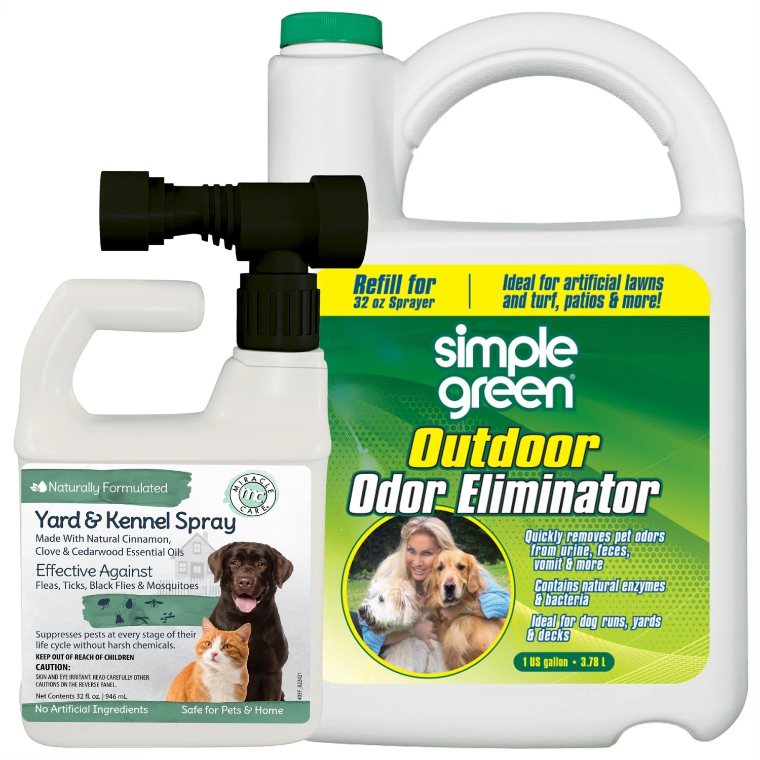 Natural Chemistry Natural Yard & Kennel Spray & Simple Green Outdoor Dog & Cat Odor Eliminator 1 Natural Chemistry Natural Yard & Kennel Spray & Simple Green Outdoor Dog & Cat Odor Eliminator
