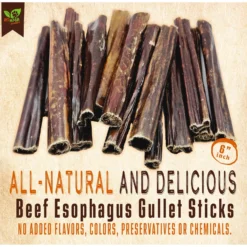 The Treat Shack 6-in Beef Esophagus Gullet Sticks Dog Treat -Pawsphoria Sales Store 948694 PT2. AC SS1800 V1698437935