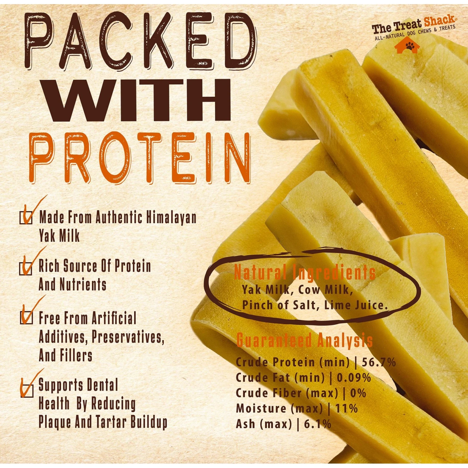 The Treat Shack Medium 4-5-in Himalayan Yak Cheese Chews Dog Treat 5 The Treat Shack Medium 4-5-in Himalayan Yak Cheese Chews Dog Treat - Image 5