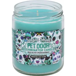 Pet Odor Exterminator Sugar Skull Deodorizing Candle