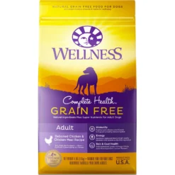 Wellness Grain-Free Complete Health Adult Deboned Chicken & Chicken Meal Recipe Dry Dog Food